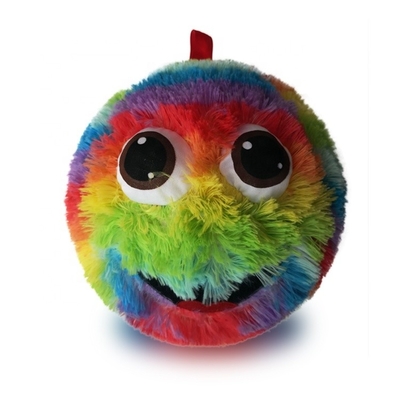 Unisex Acceptable Custom Rainbow Colorful Inflatable Plush Ball for Customization