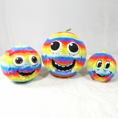 Unisex Acceptable Custom Rainbow Colorful Inflatable Plush Ball for Customization