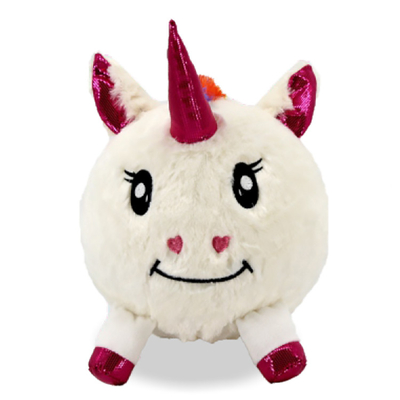Inflatable Toy Unicorn Plush Fuzzy Pvc Ball with Diameter 24''