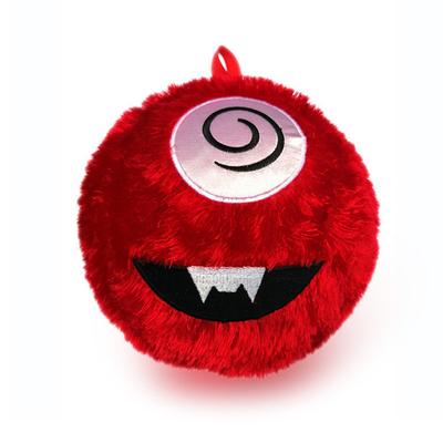 Polyester Outer Skin Material 9&quot; Fuzzy Face Inflatable Light Bouncing Soft Ball Toys For Baby