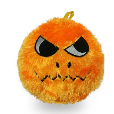 Polyester Outer Skin Material 9&quot; Fuzzy Face Inflatable Light Bouncing Soft Ball Toys For Baby