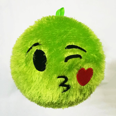 Unisex Safety Soft Red Plush Baby Toy Pvc Inflatable Balls with Plush Gender-Neutral