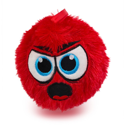 Unisex Safety Soft Red Plush Baby Toy Pvc Inflatable Balls with Plush Gender-Neutral