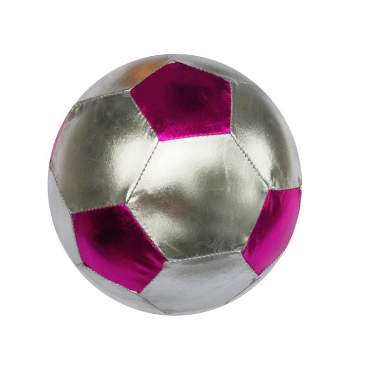 Unisex 60 Cm Shiny Polyester Fabric Eco-friendly Pvc Soccer Ball For Kids