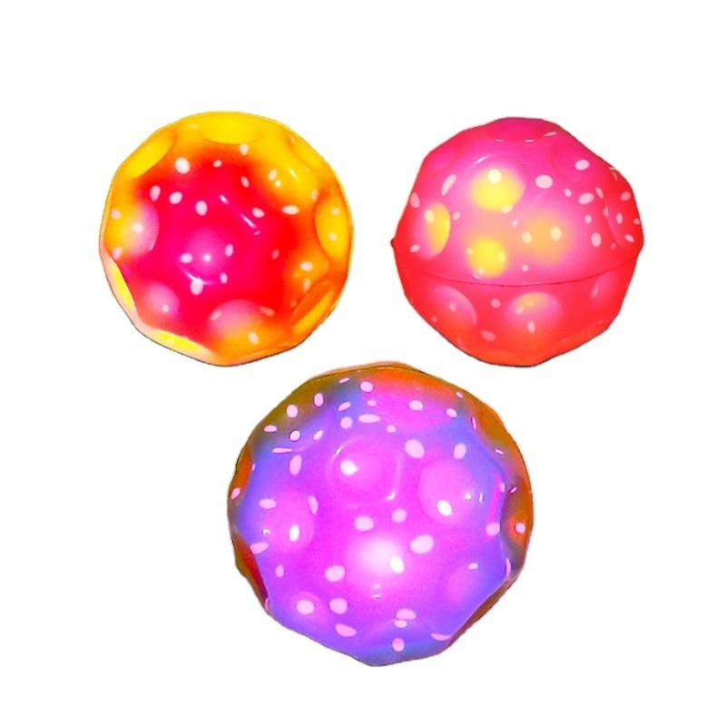 Multi-colors Extreme Pu Foam High Bounce Balls Rainbow Moon Space Ball for Kids Play