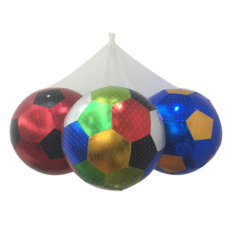 Kids Toys Yiwu Water Cloth Inflatable Pvc Beach Bouncy Ball with Soft Metallic Balls