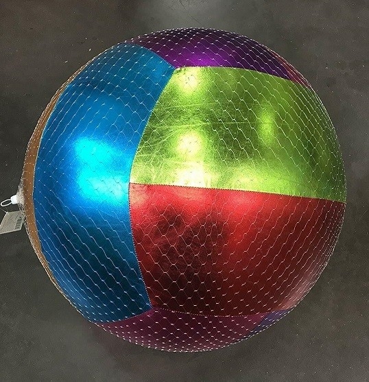 Polyester Skin Beach Ball Colorful and Beautiful Inflatable Toy with PVC Inner Fabric