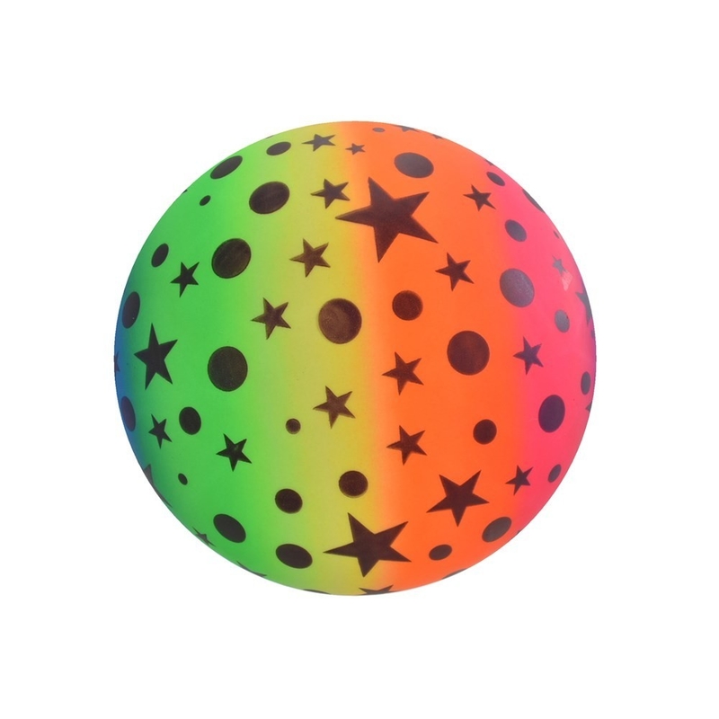 5-7 Years Age Range 9&quot; Deflated Rainbow Stars Moons Balls for Teenagers' Playtime
