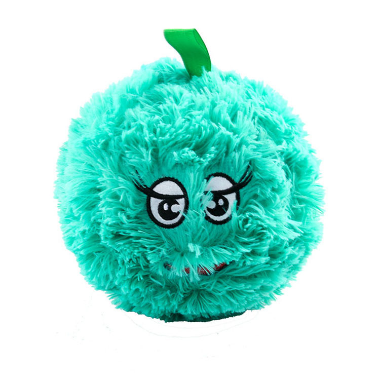 Green 30 cm Inflatable Fuzzy Monster Ball Soft Toy Ball for Throwing Catching and Kicking