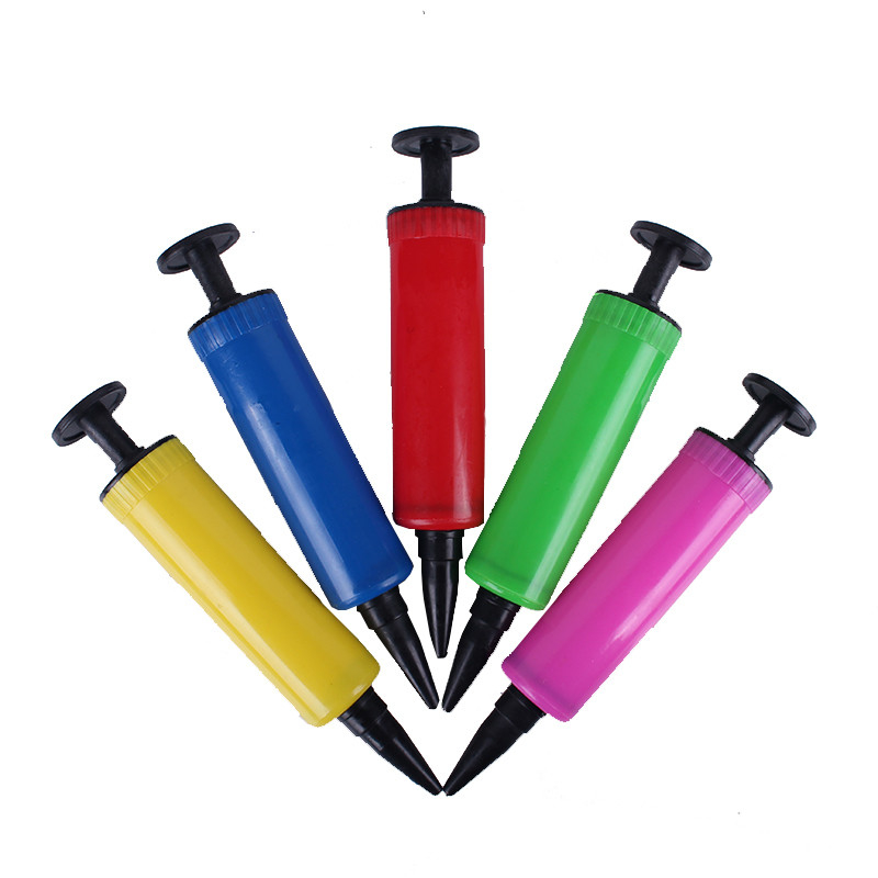Single Item 17*3cm Colorful Mini Manual Air Helium Balloon Pump For Latex Balloons