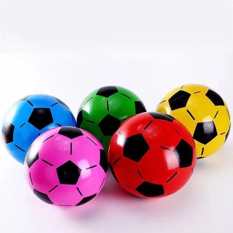 Embossed Printing 8-inch Inflatable Football for Kids Sports Beach Ball Pool Toys PVC