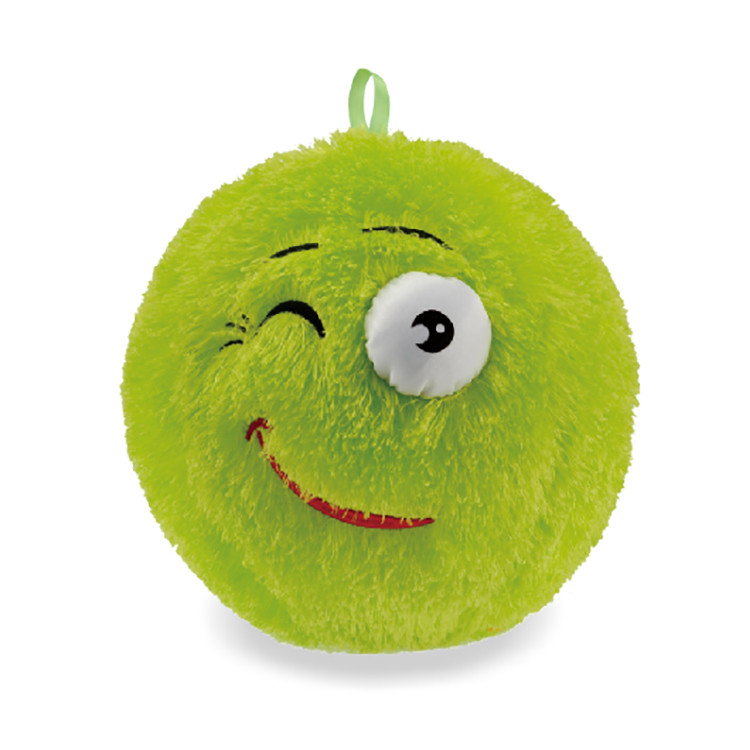 23cm Fuzzy Emoj Hairy Inflatable Ball with Fuzzy Monster Design Age Range 14 Years up