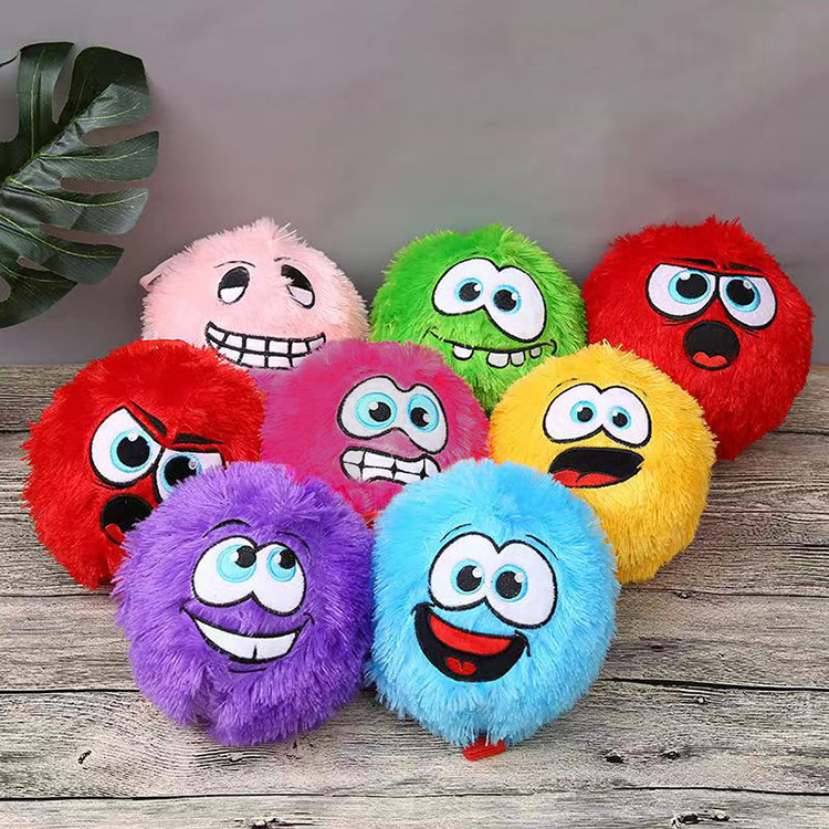Extra Large 12 Inch Fuzzy Plush Ball Style Inflatable Toy Inner Ball Material PVC