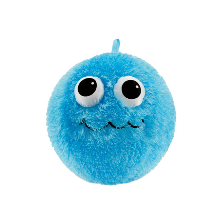PVC Inner Ball Fabric Sensory TPR Fuzzy Ball Plush Toys for Hand-Eye Coordination